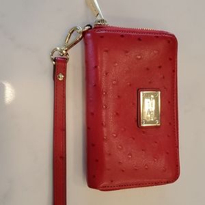 Michael Kors leather wallet wristlet